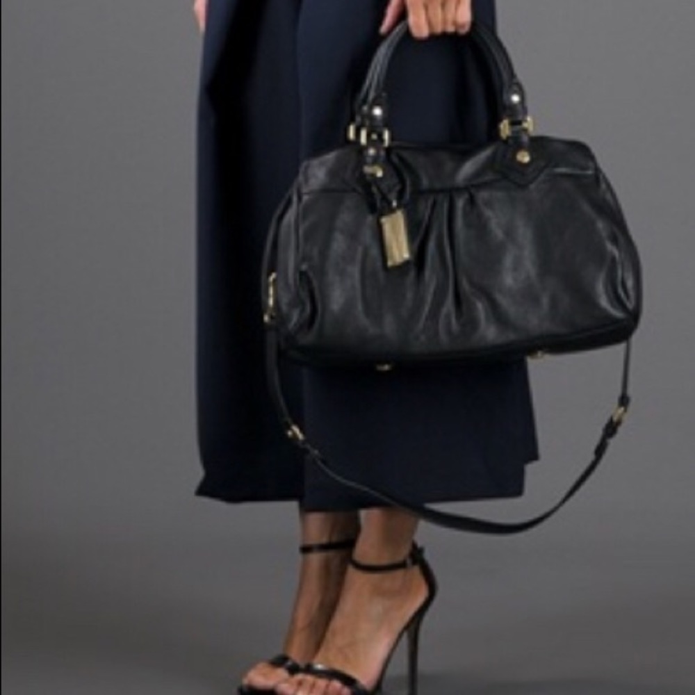 Marc Jacobs Classic Q-baby Groovee Black leather